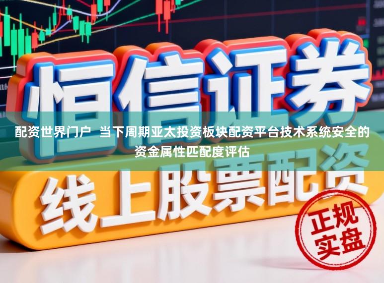 配资世界门户 当下周期亚太投资板块配资平台技术系统安全的资金属性匹配度评估