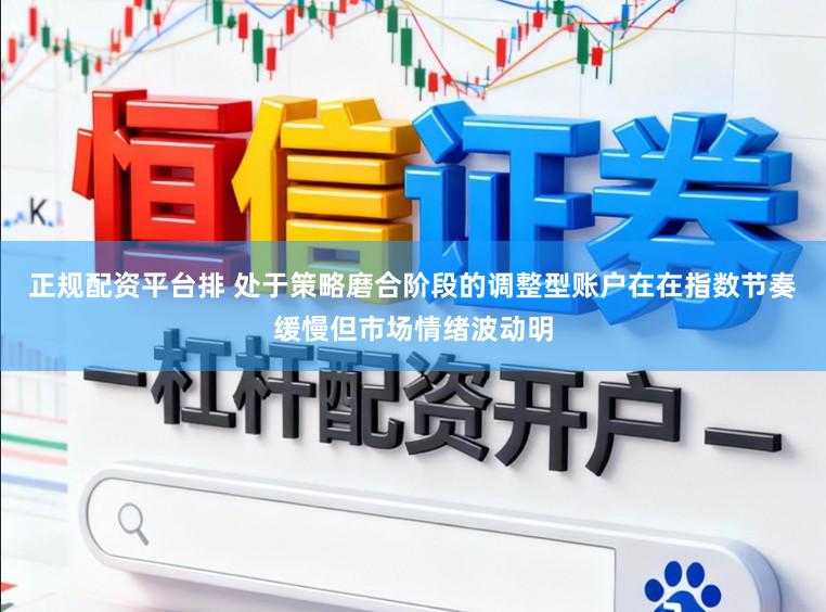 正规配资平台排 处于策略磨合阶段的调整型账户在在指数节奏缓慢但市场情绪波动明